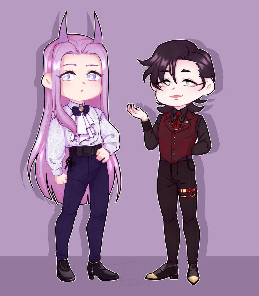 Character (left) belongs to @alekc_sama on Instagram