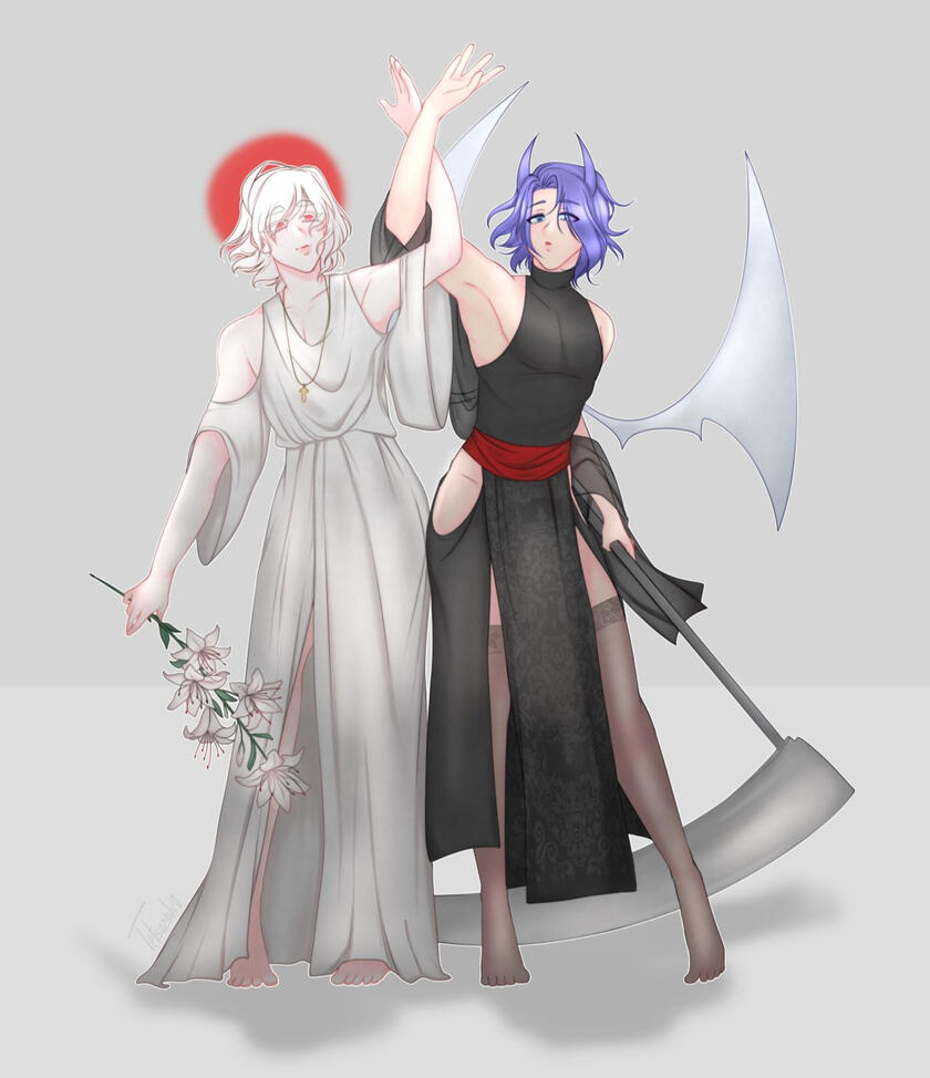 Character (right) belongs to @alekc_sama on Instagram